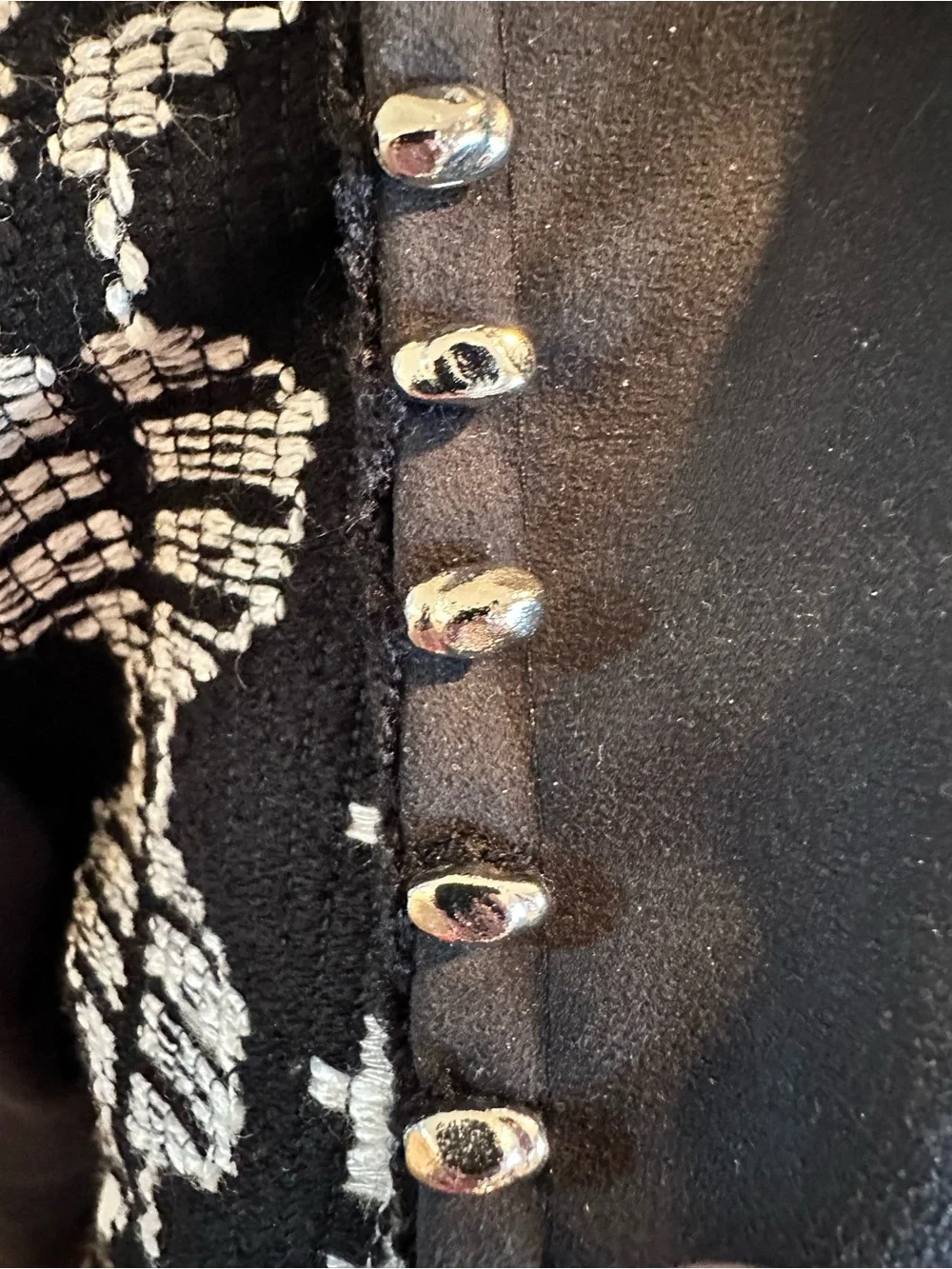 Rate Vintage Duo Designs Handmade Tweed and Faux Suede Jacket